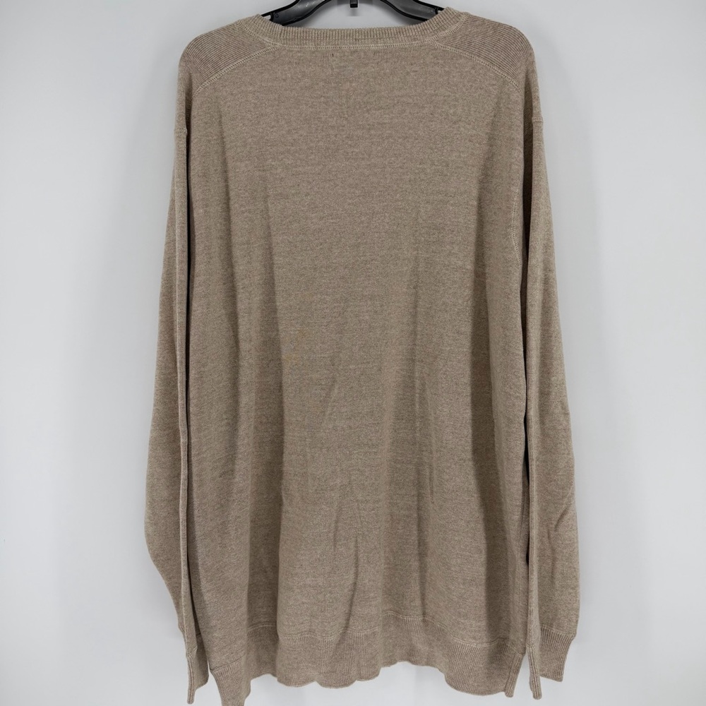 POLO Ralph Lauren Crewneck Cotton Sweater Beige Mens Size 3LT - Picture 6 of 10